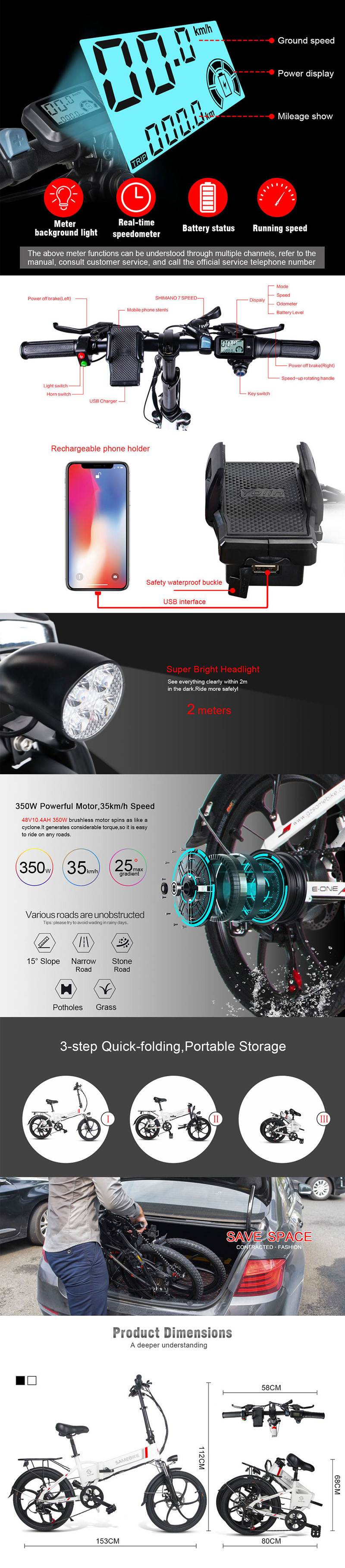 Samebike 20LVXD30 Electric Bike
