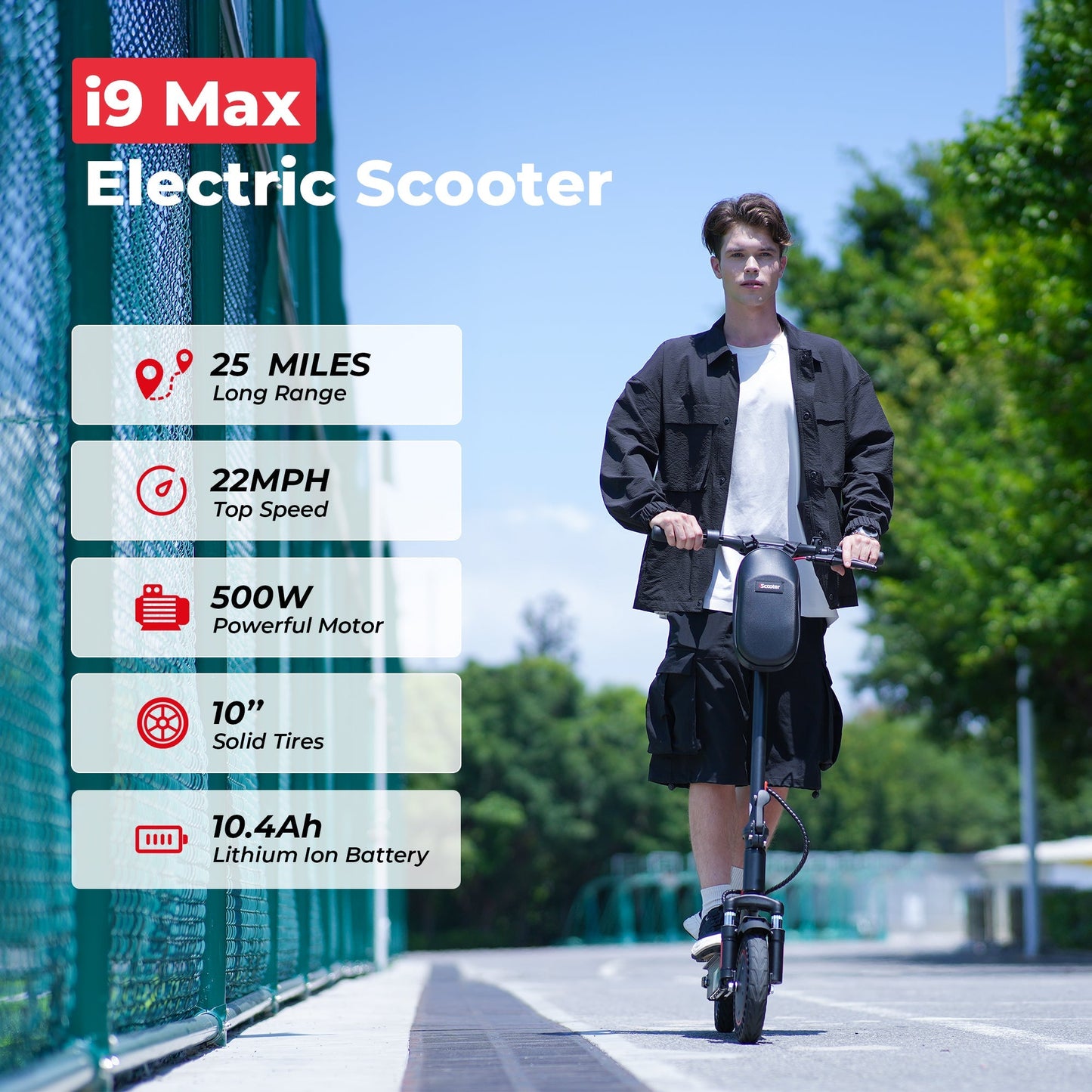 iScooter i10Plus/i9Max 800W Electric Scooter