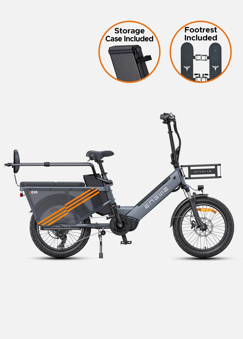 ENGWE LE20 250W Mid-drive Torque Sensor Step-Thru Cargo E-bike