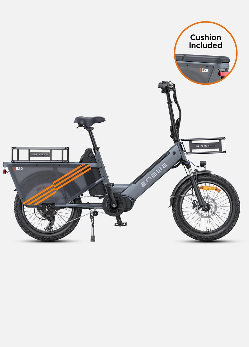 ENGWE LE20 250W Mid-drive Torque Sensor Step-Thru Cargo E-bike